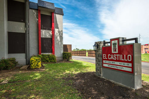 El Castillo Apartments signage and exterior building