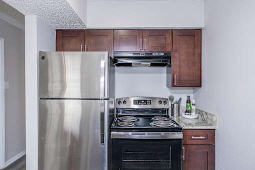 Oak Tree Village Kitchen with Appliances 1 Bedroom