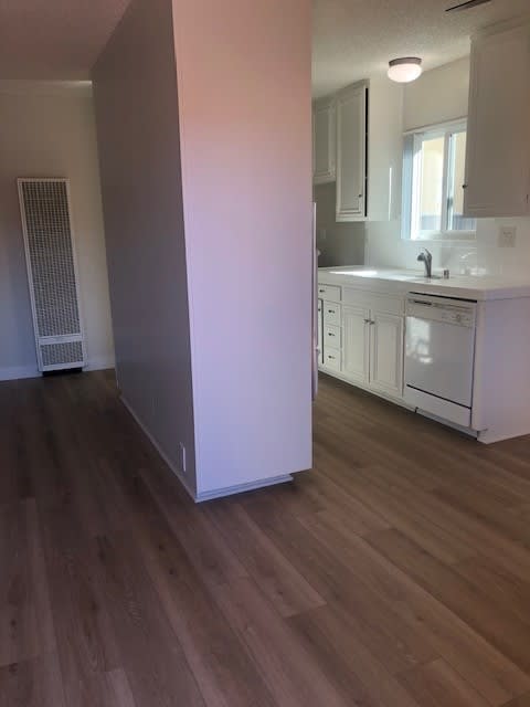 Ocean View Townhomes Living Area and  Kitchen