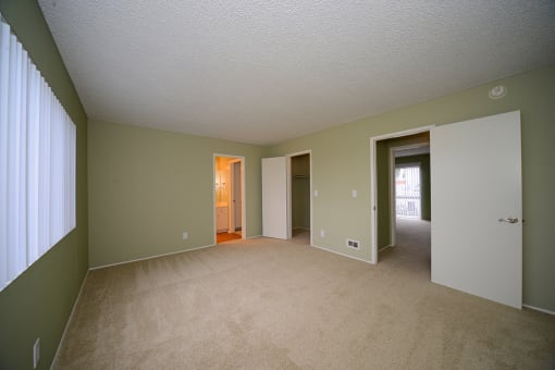 Ocean View Townhomes unfurnished living space with two doorways