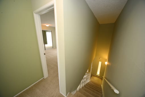 Ocean View Townhomes downwards view of staircase