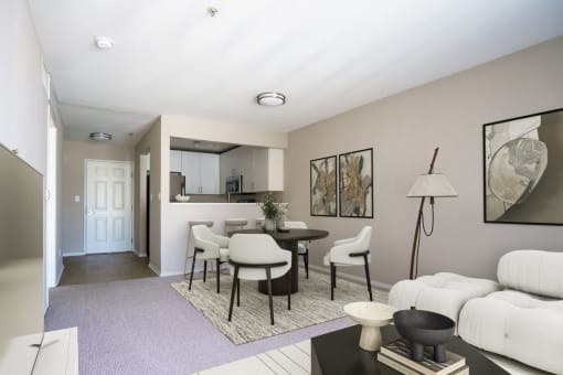 1422 on 6th living room and dining area