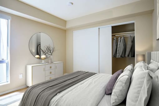 1537 on 7th staged bedroom