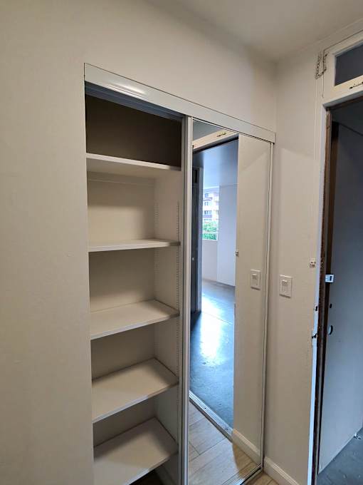 Punahou Circle hallway with a white pantry.