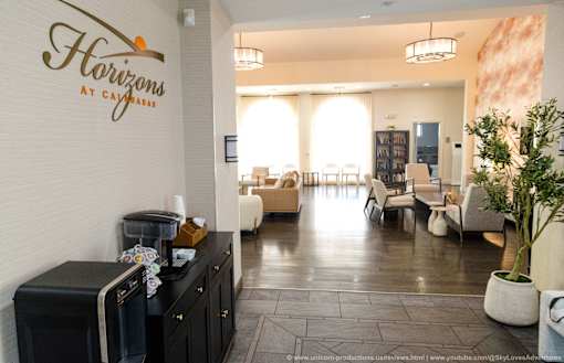 Horizons at Calabasas coffee station and lobby