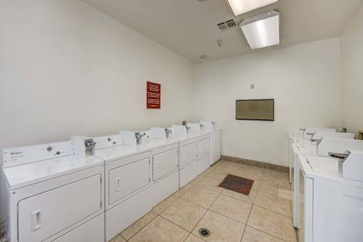 A row of sinks in a public restroom.