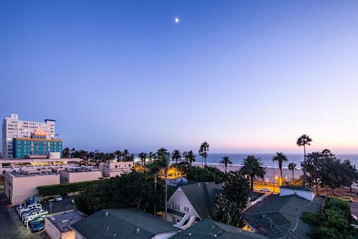 Chelsea Santa Monica Rooftop View at Dusk