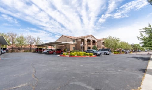 Twin Palm parking lot