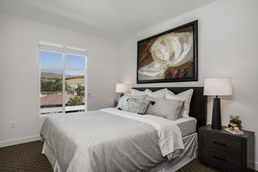 YOLO East furnished bedroom