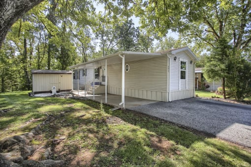 a rental home in the ozarks with a large yard