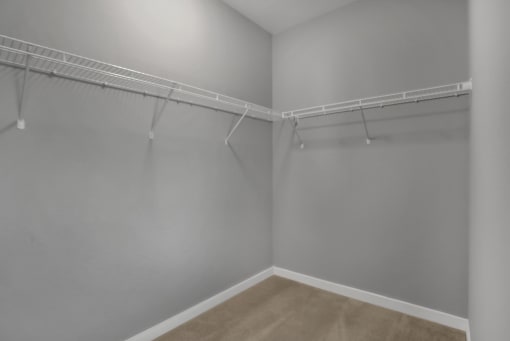 our apartments have a walk in closet with plenty of room to move around | Centerpointe Apartments in Camp Hill