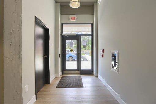 Mount Joy Senior Housing | a hallway with a door