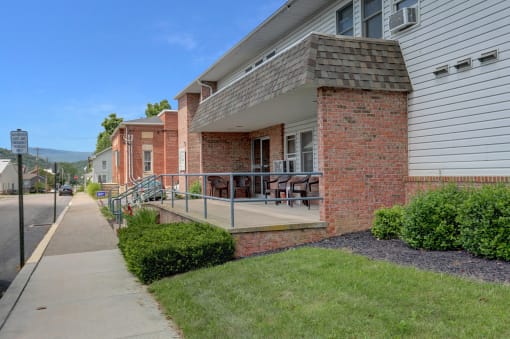 our apartments offer a porch that is wheelchair accessible