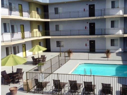 Great pool views from your apartment