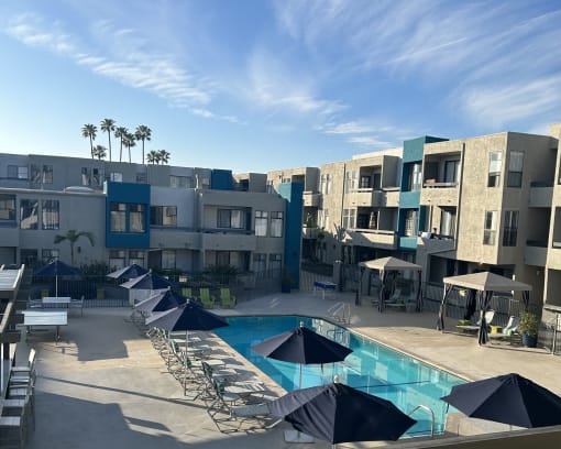 a view of the pool at the ace hotel apartments