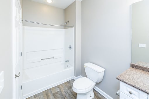 Bathroom with Tub at The Marlowe, Fort Wayne, Indiana