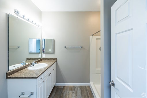 Bathroom with Sink at The Marlowe, Fort Wayne, Indiana