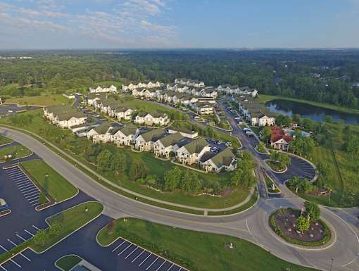 Bird's eye view of residential area at The Marlowe, Fort Wayne, Indiana