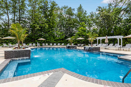 Swimming Pool Area at Merion Marlton Apartment Homes, Marlton, NJ