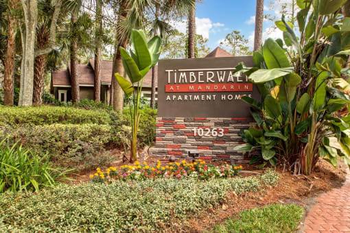 Property Signage at Timberwalk at Mandarin Apartment Homes, Jacksonville, Florida
