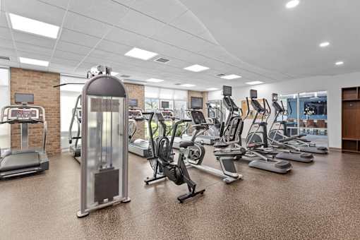Modern Fitness Center at Merion Riverwalk Apartment Homes, Connecticut, 06484
