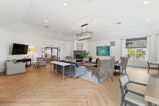 clubhouse lounge  at The Austin Apartment Homes, Deptford, NJ