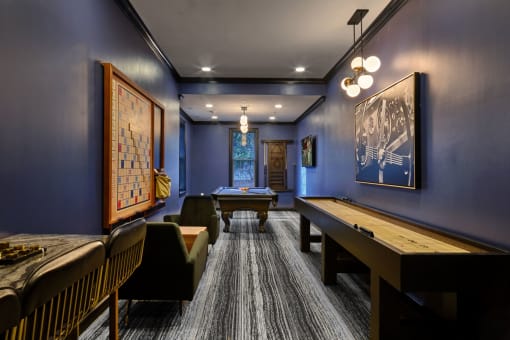 Game Room  at Merion Milford Apartment Homes, Milford, CT, 06460