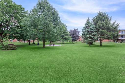 Green Lawn at North Pointe Apartments, Clifton Park, New York
