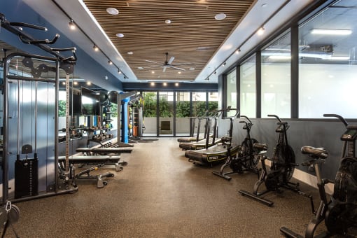 State-Of-The-Art Gym And Spin Studio at Mariposa on 3rd, California