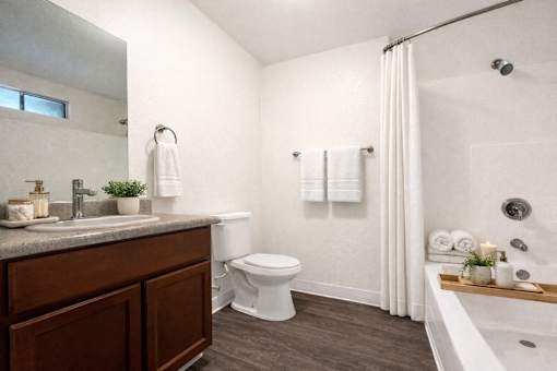 photo of bathroom with decoration