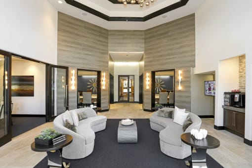 furnished leasing office in apartment building  at The Brookhaven Collection, Atlanta, Georgia