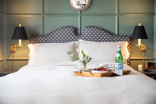 Cozy Bedroom at Villa Carlotta – Furnished Apartments, Los Angeles, California