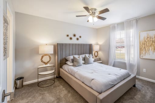 Bedroom interior design at The Retreat of Maumelle, Arkansas, 72113