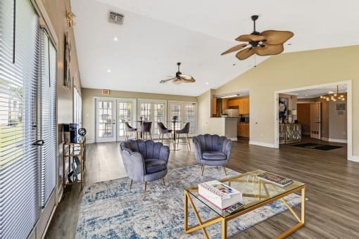 Living Room at Bay Crossings  Apartments, Bay St. Louis, MS, 39520