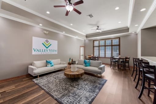 a living room with couches and a coffee table at Valley View Estates, Council Bluffs, IA, 51503