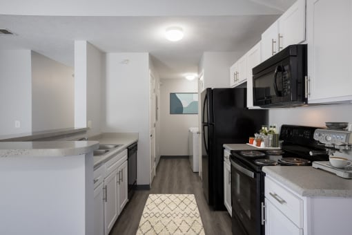 Model kitchen at Valley View Estates, Iowa, 51503