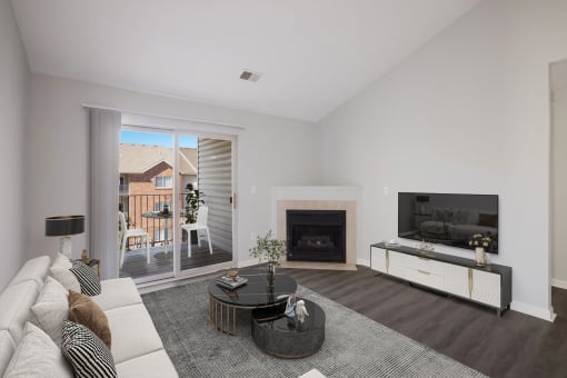 Living room at Valley View Estates, Iowa