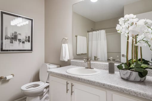 Bathroom interior at The Luxe of Southaven, Southaven