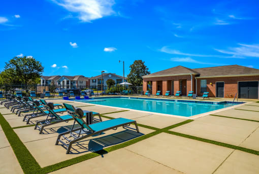Swimming Pool area at The Luxe of Southaven, Southaven, MS