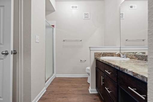 Primary Bathroom at Crescent Apartment Homes, Lenexa, Kansas