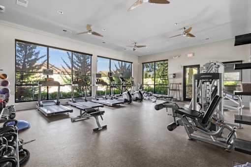 24-Hour Multi-Level Cardio And Weightlifting Center at Stonepost Crossing Apartments, Overland Park, 66213