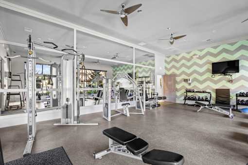 Gym at Stonepost Crossing Apartments, Overland Park