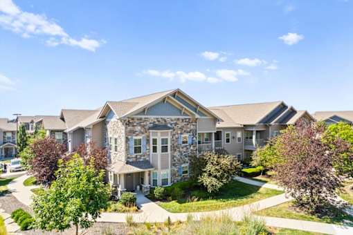 apartment exterior at Stonepost Crossing Apartments, Overland Park, KS