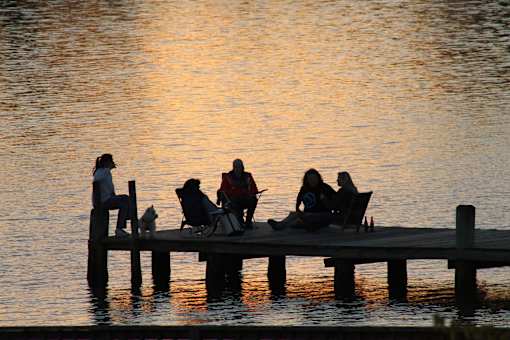Residents, Community, Relaxation on the Chesapeake Bay in Newport News, VA