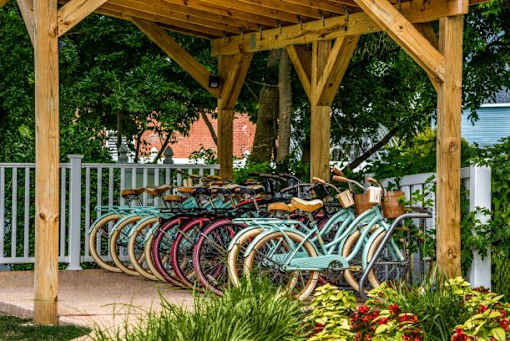Bicycle rentals offered at Mill Creek Landing near Hampton, VA