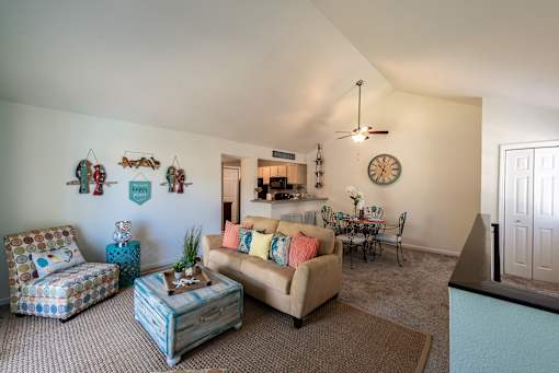 Living room in apartment for rent at Fords Pointe in Savannah GA