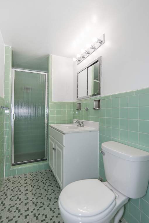 Standard Design Package Bathrooms Feature Colorful Tile