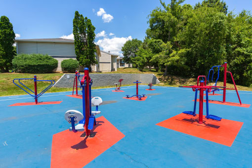 our apartments showcase an outdoor playground