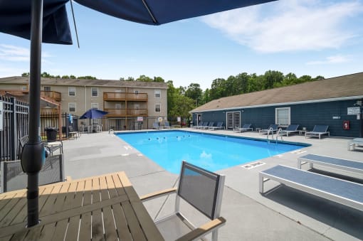 our apartments have a large pool for residents to enjoy