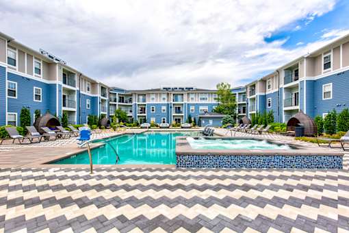 our apartments at the district feature a swimming pool and outdoor amenities